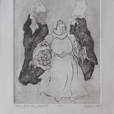 line etching artworks on paper | print maker artist