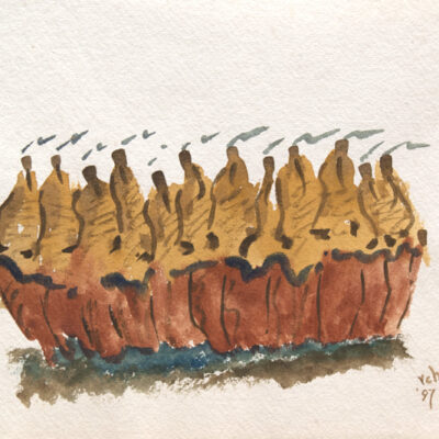 Renato Chacon | watercolor paintings on paper | Miniskirts