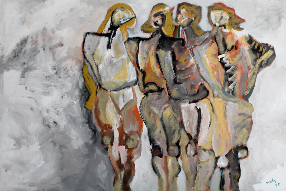 RenatoChacon | abstract fashion show painting